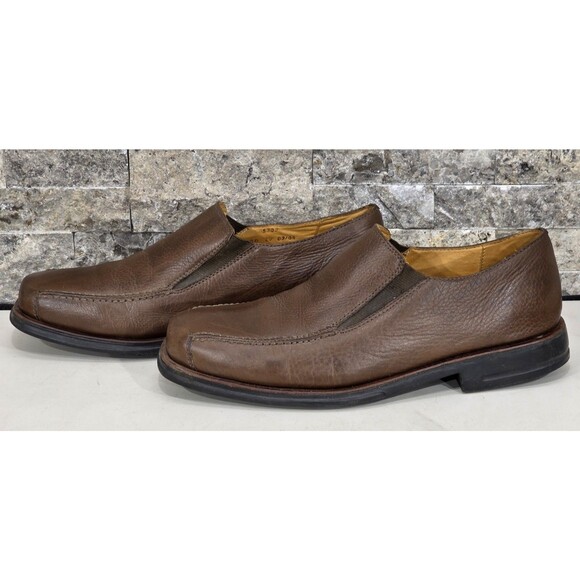 Sandro Muscoloni Men\'s Leather Loafers Slip On Shoe Comfort Gel Brown 10D Brazil main image 6